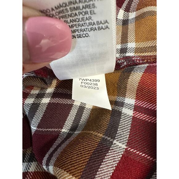 Lucky Brand XL Ultra Soft Women Plaid Button Up Flannel Viscose 2023 - Picture 9 of 9
